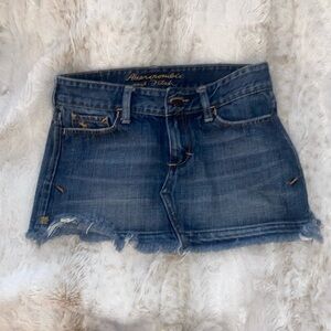 Abercrombie & Fitch Blue Denim Skirt